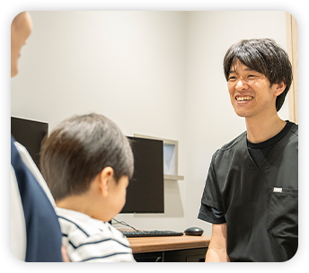 保護者の方も一緒に診療（発熱・予防接種など）